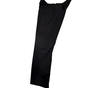 IZOD 38 x 32 Men's Dress Pants Golf Black Flat front deep pockets Made in Kenya